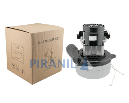 Двигатель LPA HWX-CG24 (H=181 мм, d=144 мм, 1200W), для моющего пылесоса, двухстадийный, с патрубком