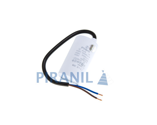 Конденсатор CBB60 12 мкФ 450V, з дротами (Piranil)