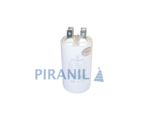 Конденсатор CBB60 12 мкФ 450V, з клемами (Piranil)