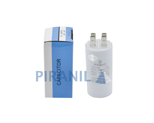 Конденсатор CBB60 16 мкФ 450V, з клемами (Piranil)