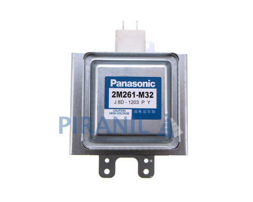 Магнетрон Panasonic 2M261-M32 для мікрохвильової печі (клема паралельно радіатору, інверторний)