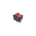 Кнопка KCD2 (250V, 15A, 4 контакти) червона