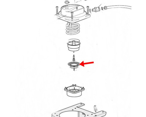 Прокладка "бойлер/ріжок" для кавоварки DeLonghi - 5313274079