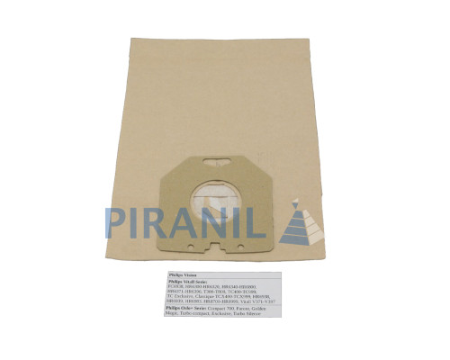 Мішок P-02 одноразовий для порохотягів Philips Vitall, Vision, Oslo+ (рамка 107x111мм)
