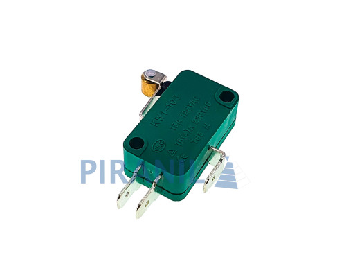 Мікровимикач Daier KW1-103-6 (250V, 16(4)A, 28x16x10 мм), важіль 15 мм з роликом