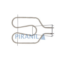 ТЕН для духовки Gorenje, 1100W, нижній (Turna GP1129) - 598828 (оригінал)
