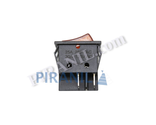 Кнопка Jinghan KCD4 широка (250V, 25A, 4 контакти)