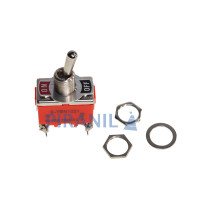 Тумблер 1221 (250V 15A), "ON / OFF", 4 контакти під болт М4