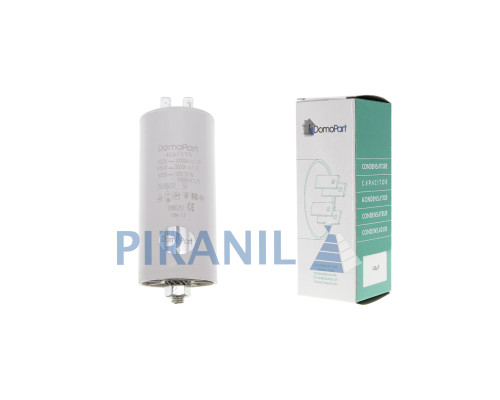Конденсатор CBB60 40 мкФ 450V, с гайкой (DomoPart)