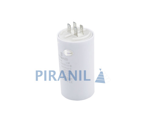 Конденсатор CBB60 50 мкФ 450V, с клеммами (Piranil)