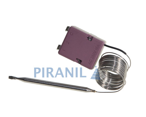 Термостат Whicepart MC01A01500R для бойлера (400V 10A (250V 16A), 30-90°C, L кап=2.4 м, колба 88 x 6 мм), з ручкою
