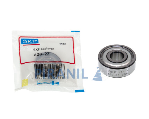 Підшипник SKF 628 ZZ в пакеті (по 10 шт в коробці) (Італія)