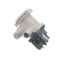 Насос для стиральной машины Siemens, Bosch, с патрубком-"переливом" (Askoll 40W) - 00141326 / 00142154 / 00144487 / 163SI12