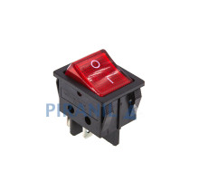 Кнопка KCD4 широка (250V, 16A, 4 контакти)