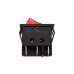 Кнопка QY604-201N (аналог KCD4) широкая (250V, 15A, 6 контактов)